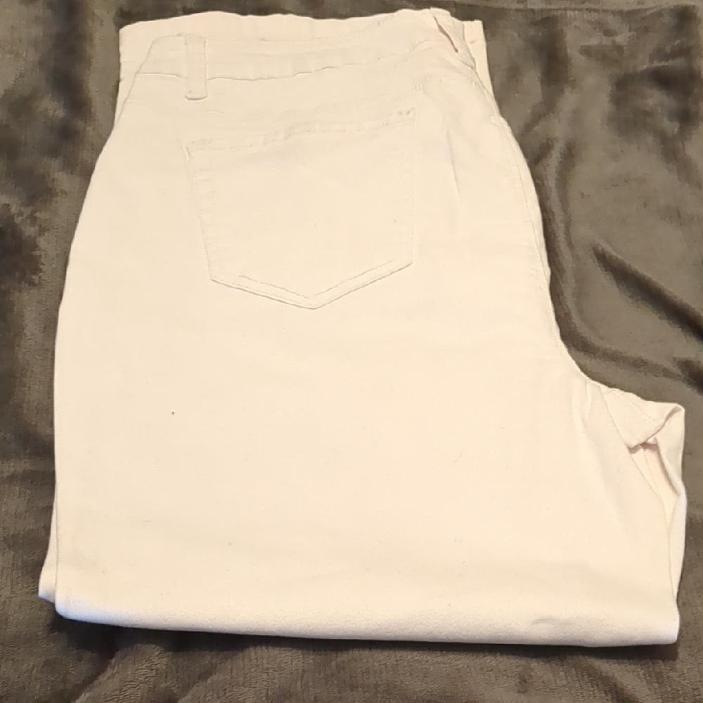 Ashley Stewart Women's Light Cream Jeans